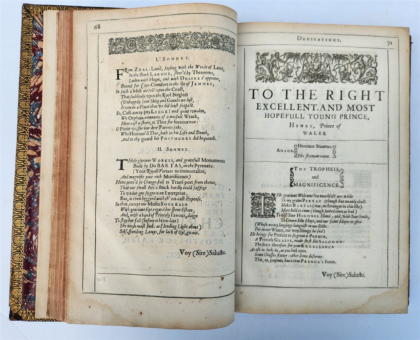 1633 DU BARTAS HIS DIVINE WEEKS & WORKES antique FOLIO in ENGLISH