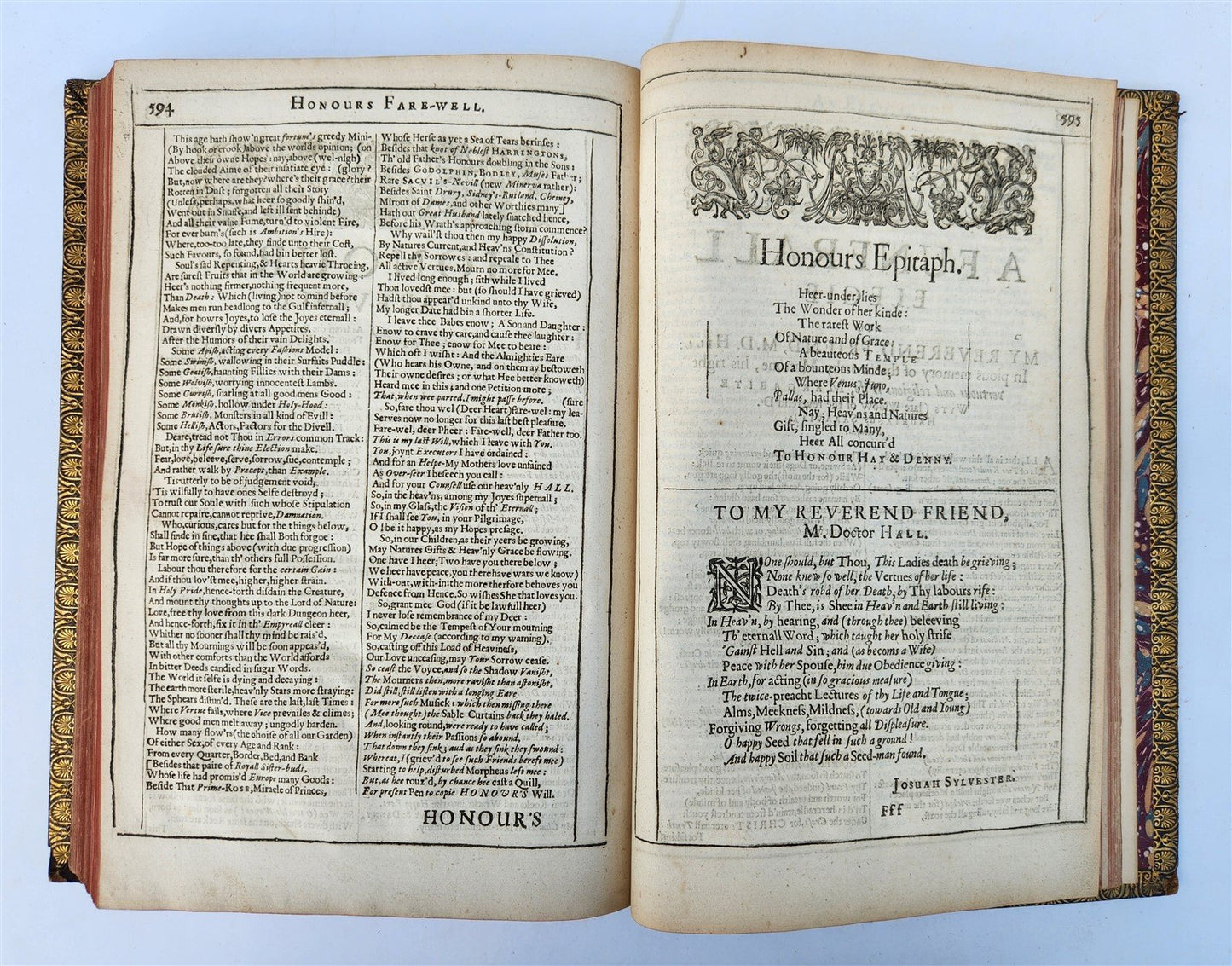 1633 DU BARTAS HIS DIVINE WEEKS & WORKES antique FOLIO in ENGLISH