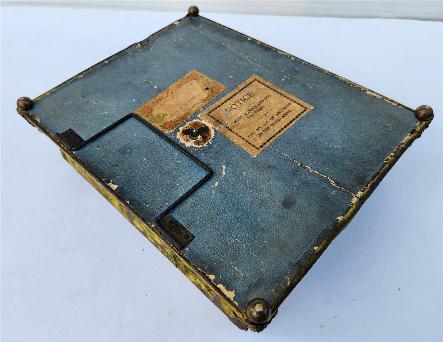 1898 PRESIDENT McKINLEY PHOTO ALBUM WIND-UP MUSIC MOVEMENT Spanish-American War
