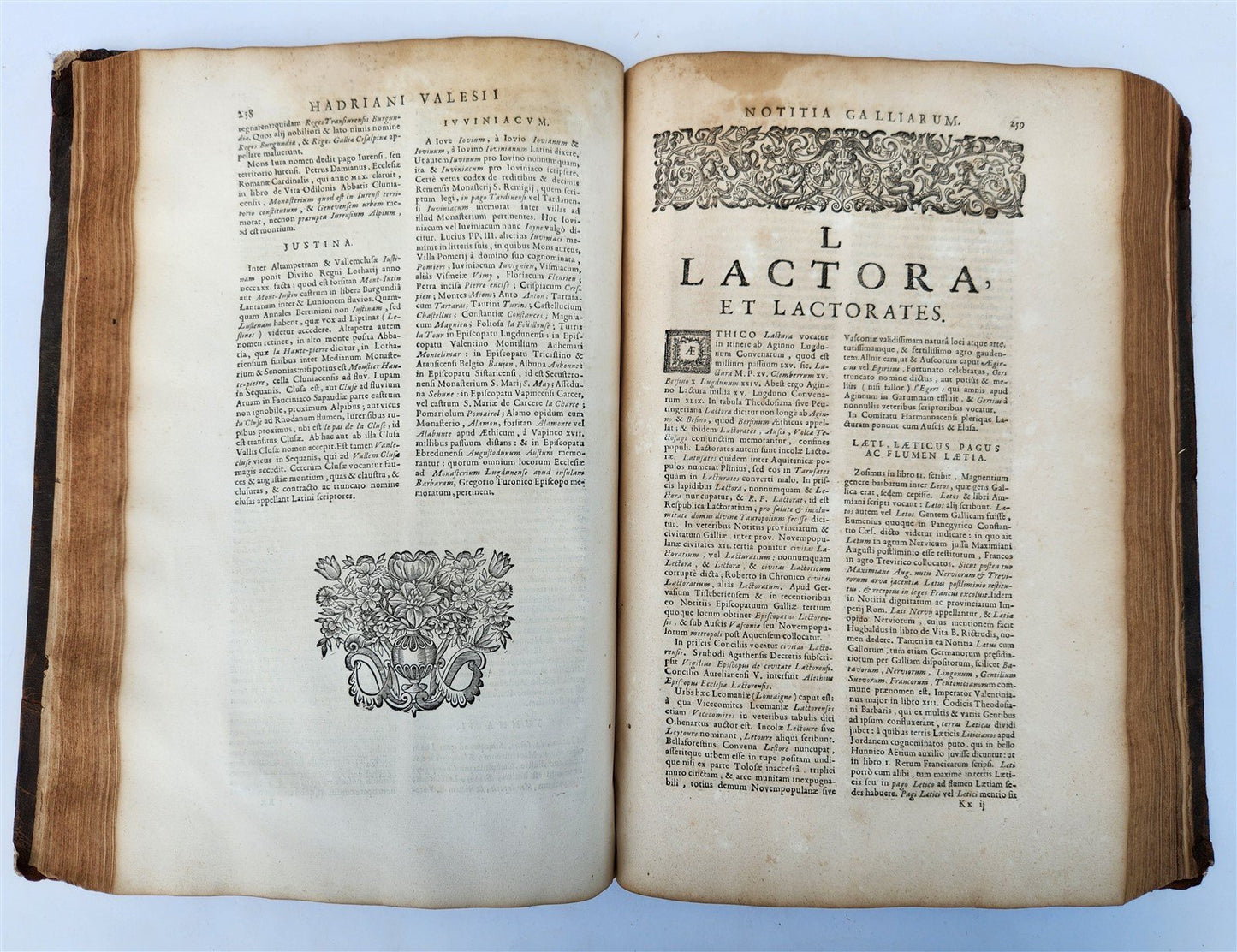 1675 Hadrian Valesius Notitia Galliarum ordine litterarum digesta antique FOLIO