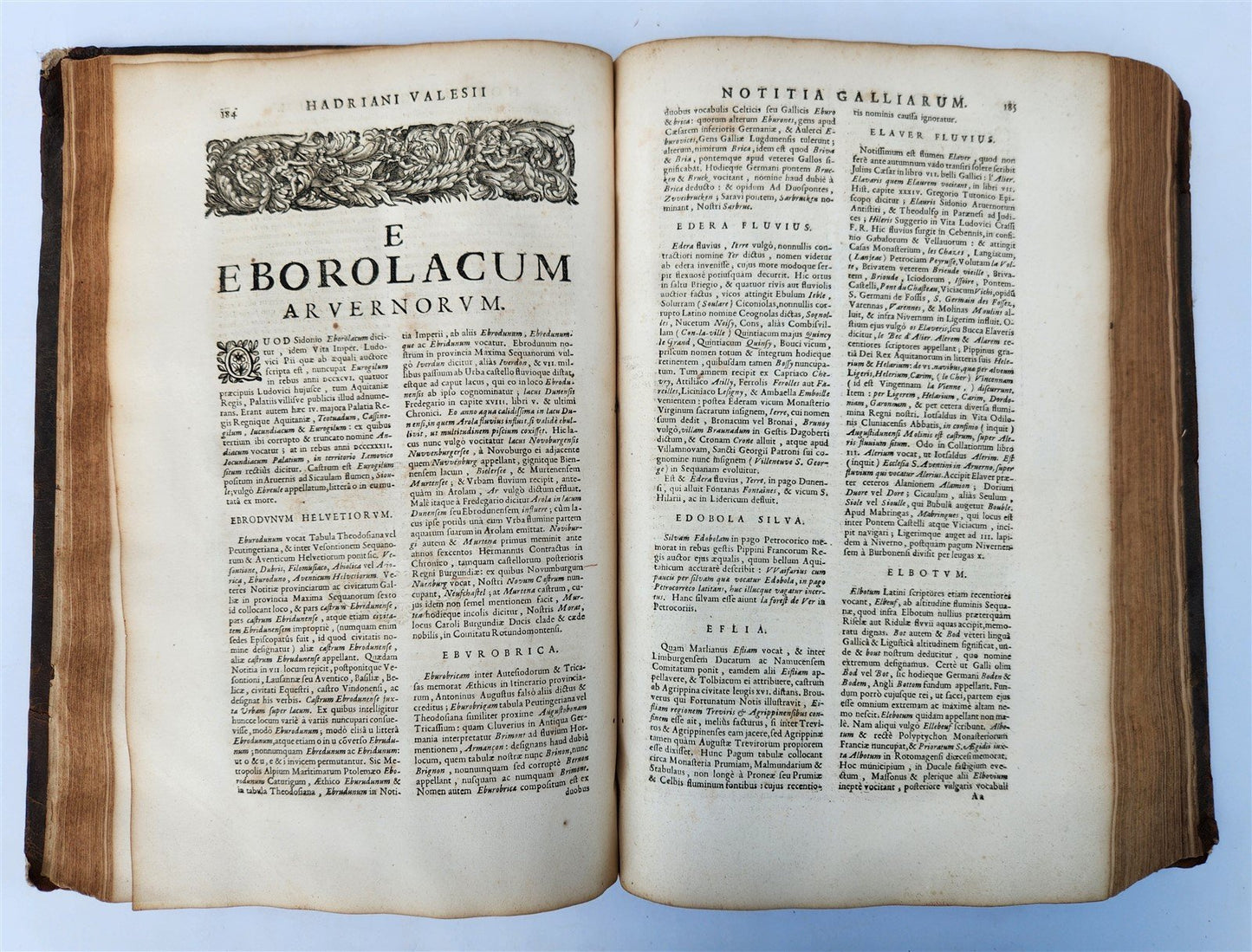 1675 Hadrian Valesius Notitia Galliarum ordine litterarum digesta antique FOLIO