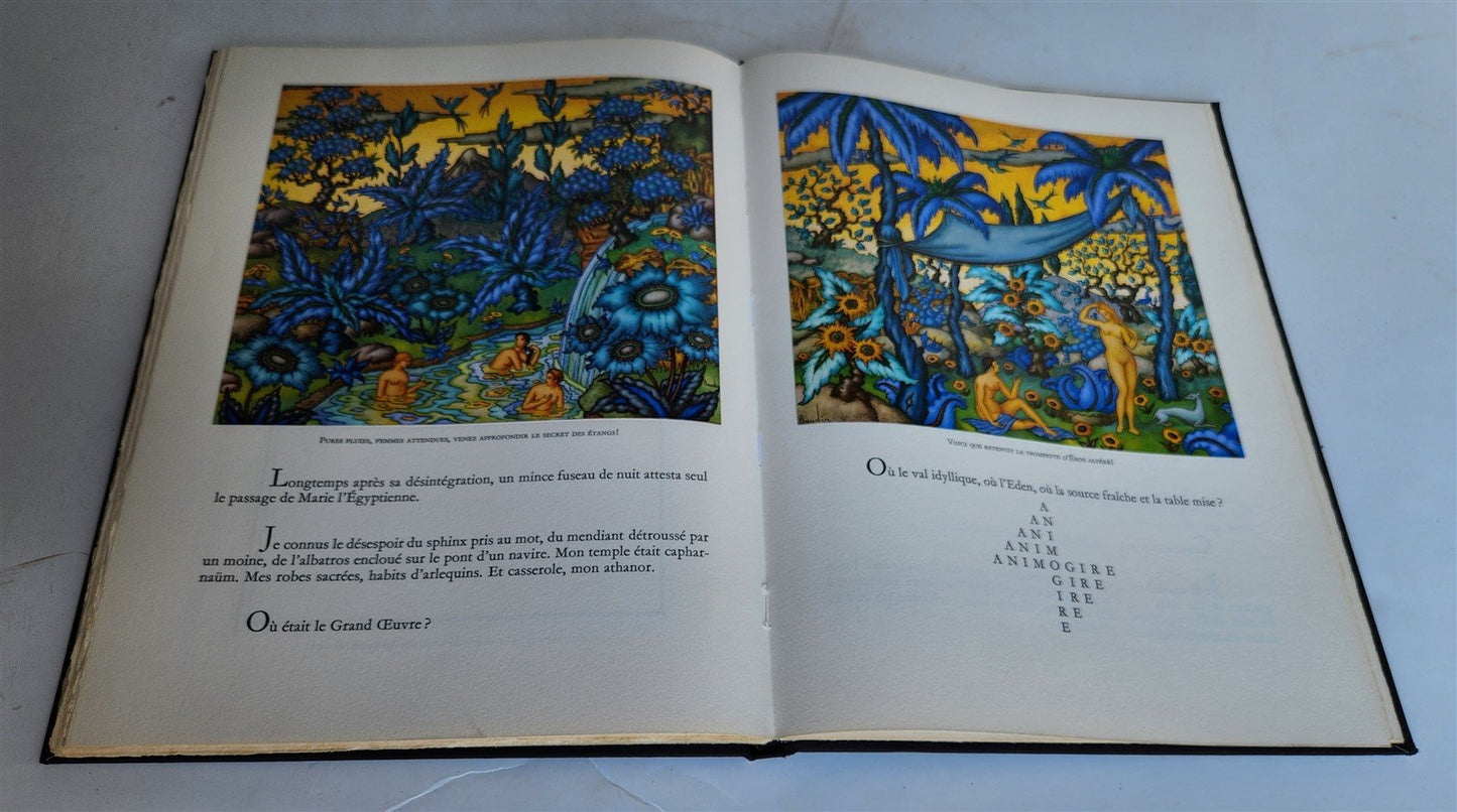 1978 MAGIE NOIRE antique COLOR ILLUSTRATED ART ALBUM in FRENCH