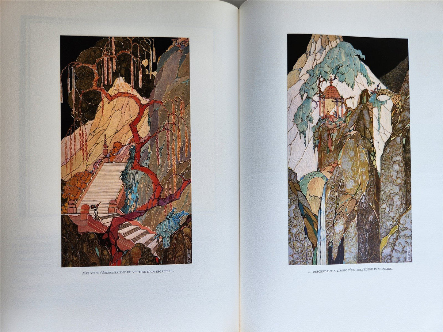 1978 MAGIE NOIRE antique COLOR ILLUSTRATED ART ALBUM in FRENCH