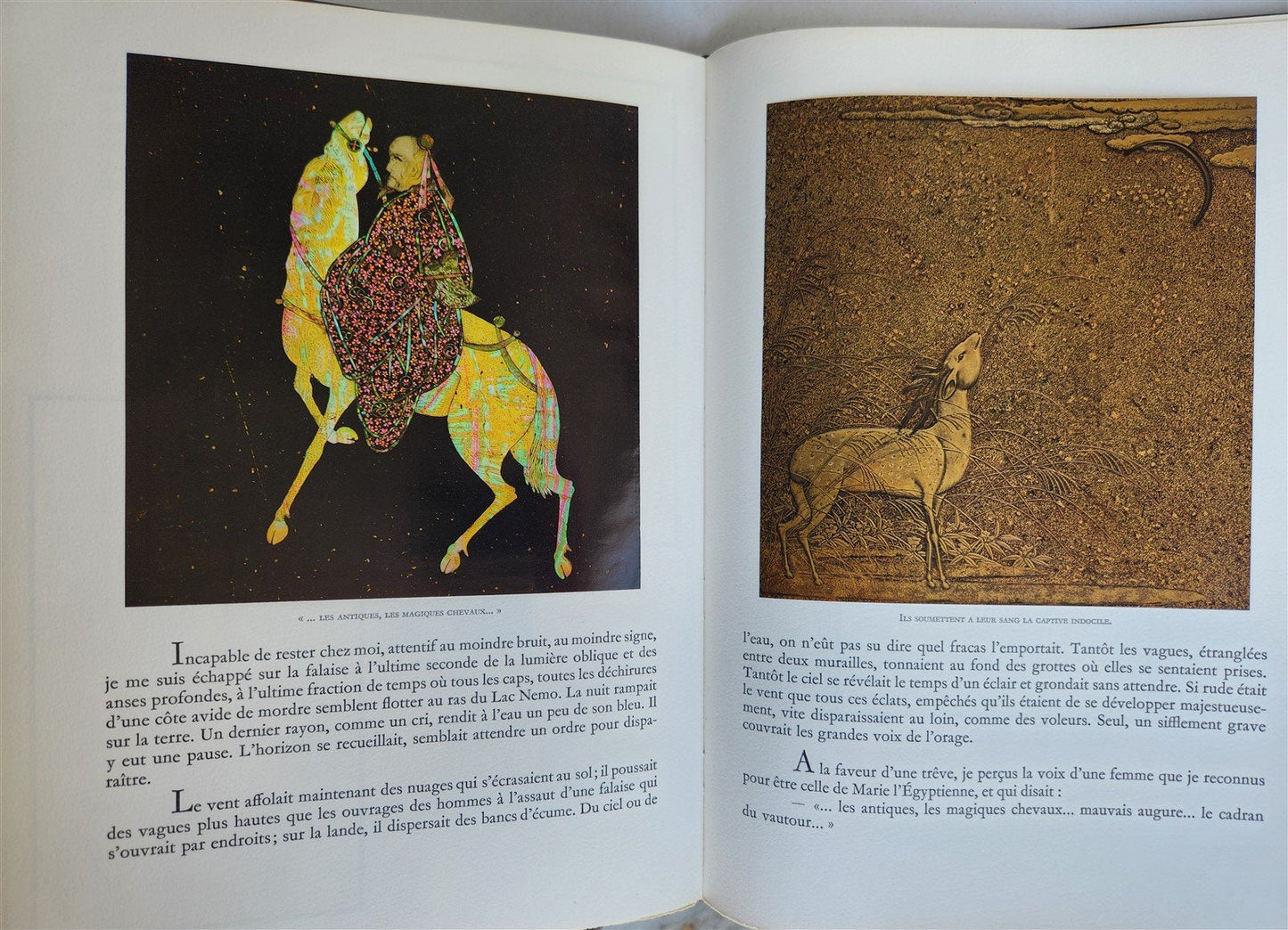 1978 MAGIE NOIRE antique COLOR ILLUSTRATED ART ALBUM in FRENCH