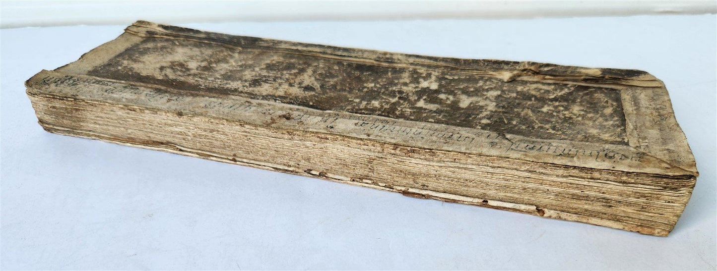 19th CENTURY MEDICINE ASTROLOGY MANUSCRIPT MANUAL from THALAND illustrated RARE