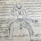19th CENTURY MEDICINE ASTROLOGY MANUSCRIPT MANUAL from THALAND illustrated RARE