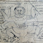 19th CENTURY MEDICINE ASTROLOGY MANUSCRIPT MANUAL from THALAND illustrated RARE
