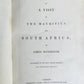 1844 A NARRATIVE of a VISIT to MAURITIUS & SOUTH AFRICA antique ILLUSTRATED