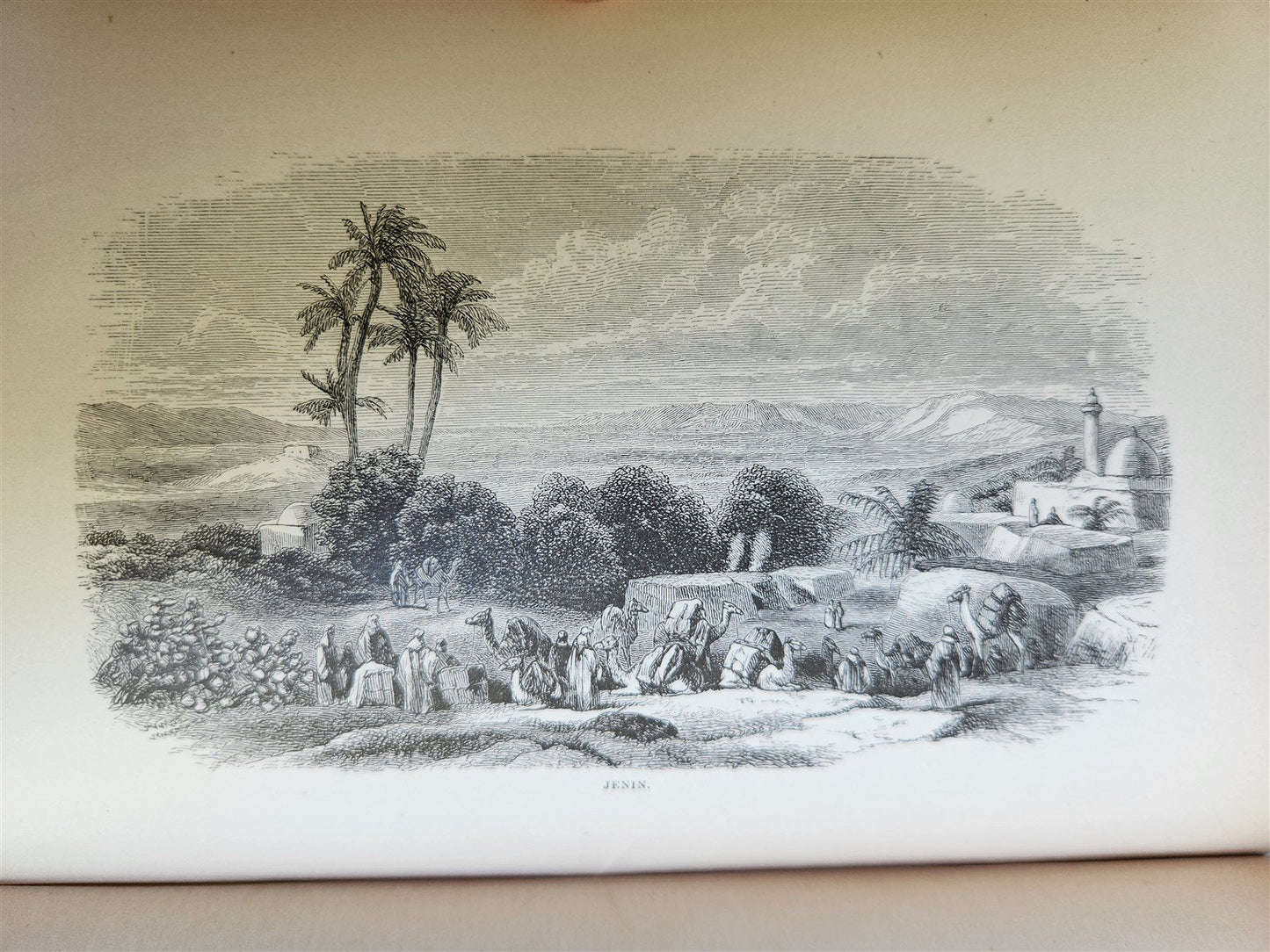 1879 FROM EGYPT TO PALESTINE by S. Bartlett antique ILLUSTRATED w/ FOLDING MAP