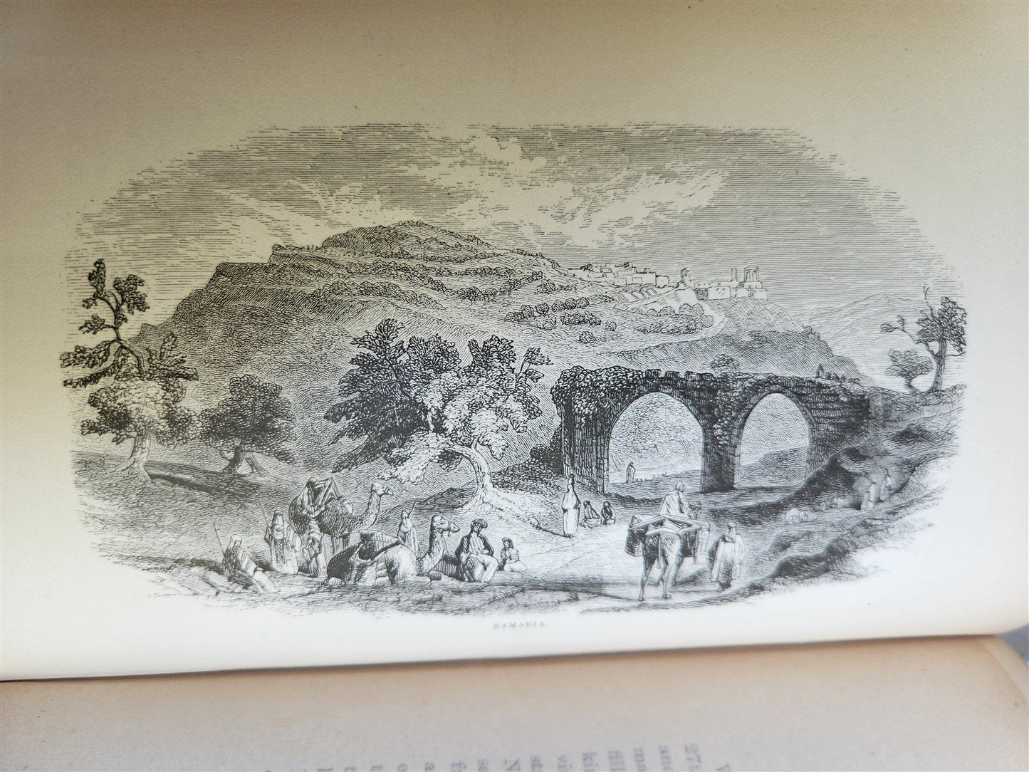 1879 FROM EGYPT TO PALESTINE by S. Bartlett antique ILLUSTRATED w/ FOLDING MAP