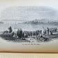1879 FROM EGYPT TO PALESTINE by S. Bartlett antique ILLUSTRATED w/ FOLDING MAP