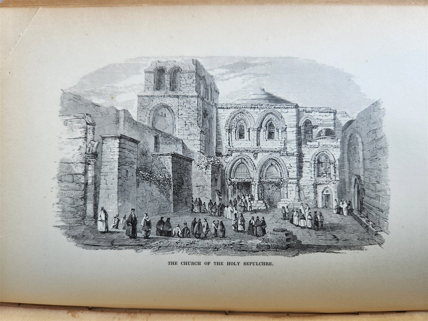 1879 FROM EGYPT TO PALESTINE by S. Bartlett antique ILLUSTRATED w/ FOLDING MAP