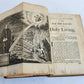 1719 THE RULE AND EXERCISES OF HOLY LIVING w/ PRAYERS antique in ENGLISH