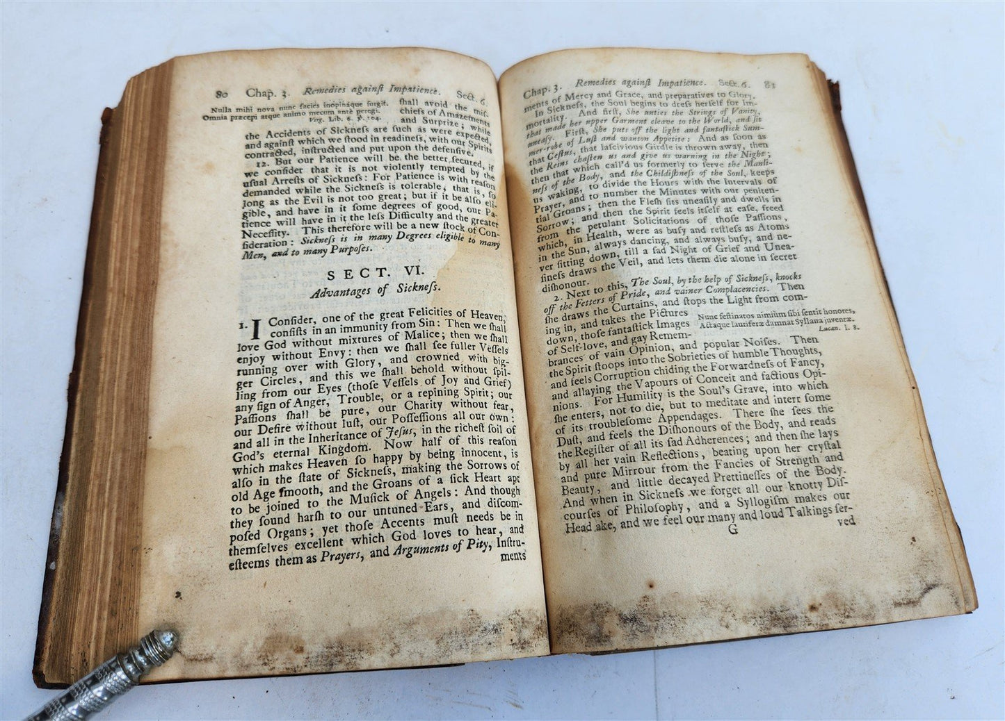 1719 THE RULE AND EXERCISES OF HOLY LIVING w/ PRAYERS antique in ENGLISH