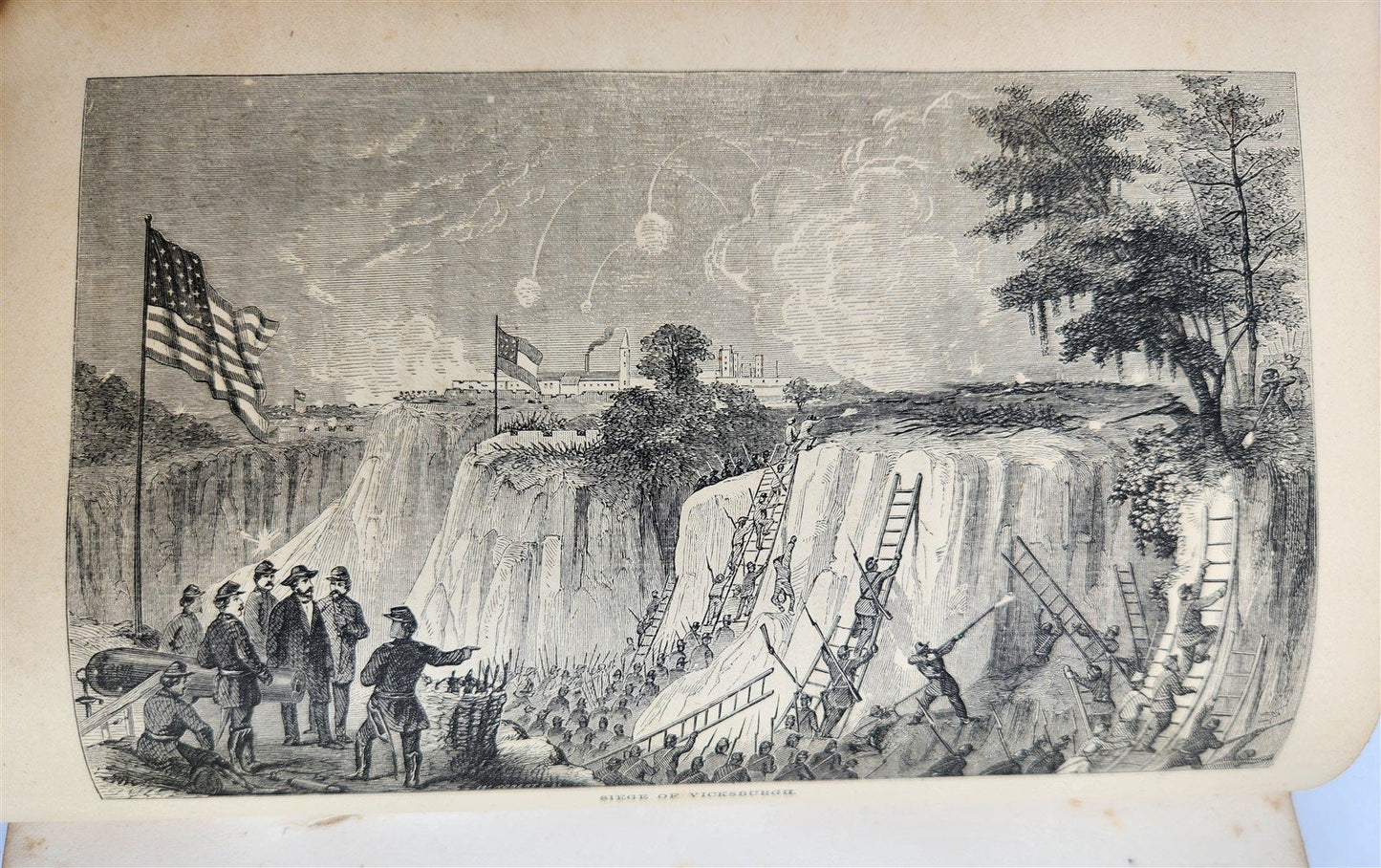 1865 GRANT & SHERMAN their CAMPAIGNS & GENERALS by Headley antique ILLUSTRATED