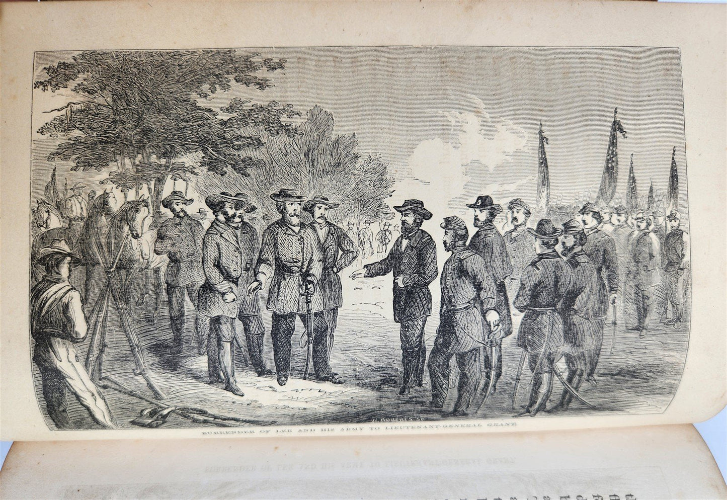 1865 GRANT & SHERMAN their CAMPAIGNS & GENERALS by Headley antique ILLUSTRATED