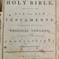 1791 BIBLE by ISAAC COLLINS FIRST printed in NEW JERSEY antique RARE Americana