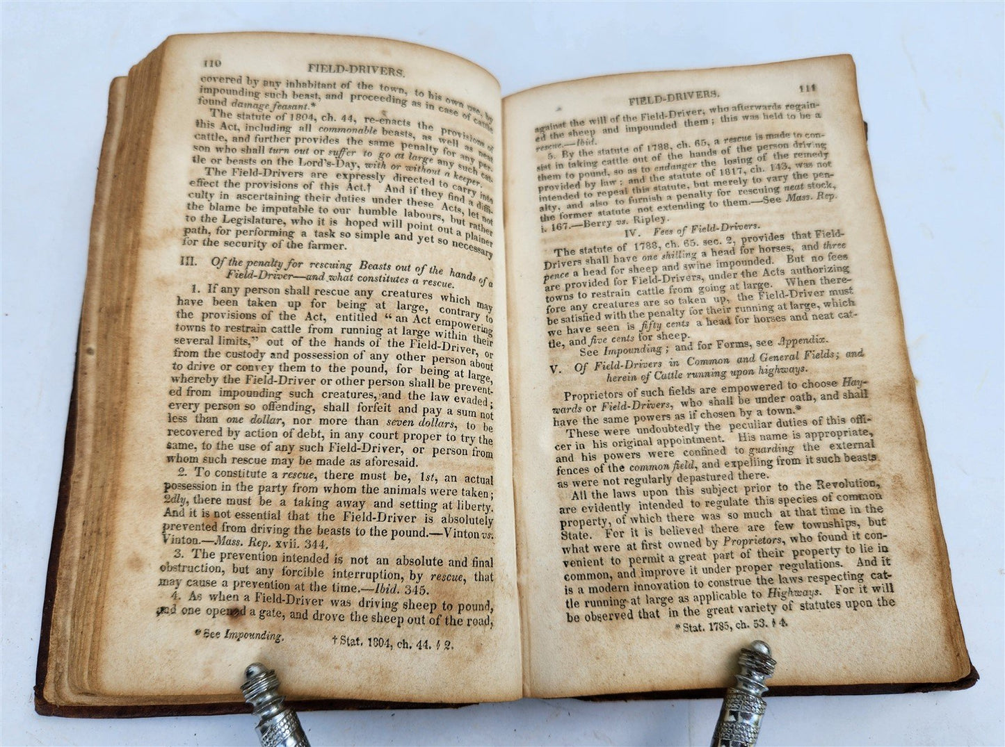 1825 TOWN OFFICER or, LAWS of MASSACHUSSETTS antique Americana