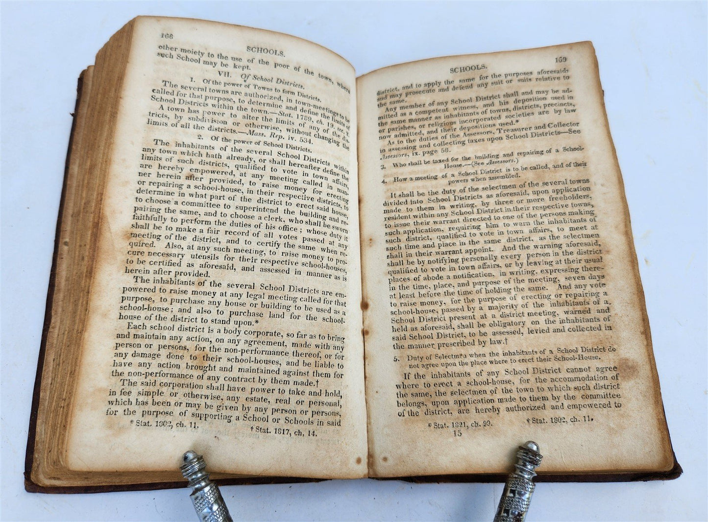 1825 TOWN OFFICER or, LAWS of MASSACHUSSETTS antique Americana
