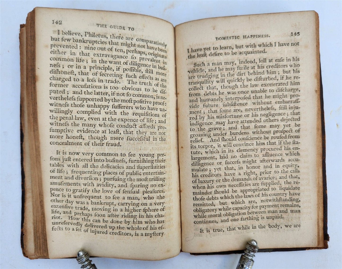 1804 THE GUIDE TO DOMESTIC HAPPINESS antique Americana NEW HAVEN