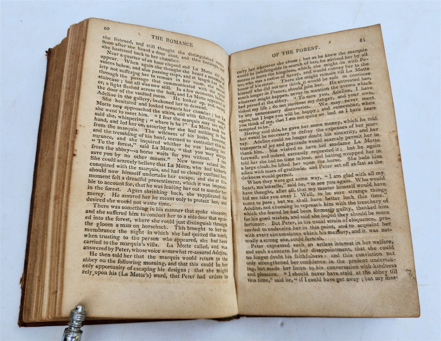 1806 ROMANCE of THE FOREST Mrs. Radcliffe antique female author POETRY Americana