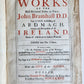 1677 WORK of JOHN BRAMHALL Metropolitan of all Ireland antique FOLIO in ENGLISH