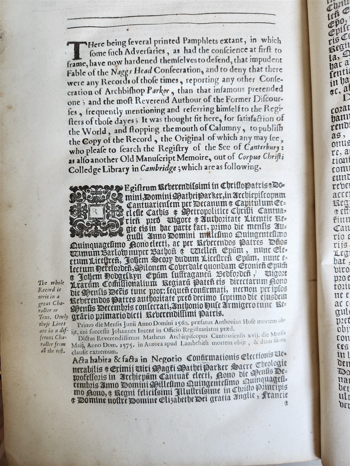 1677 WORK of JOHN BRAMHALL Metropolitan of all Ireland antique FOLIO in ENGLISH
