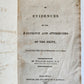 1819 EVIDENCES of the EXISTENCE & ATTRIBUTES of THE DIETY antique AMERICANA