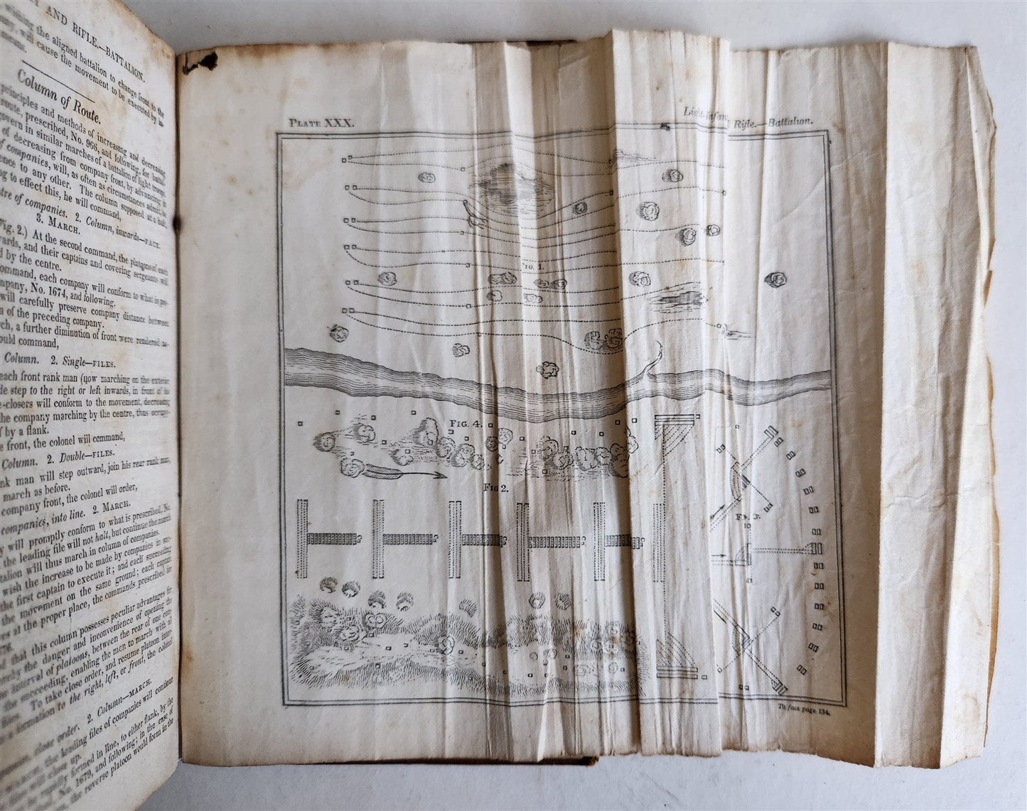 1830 INFANTRY TACTICS EXERCISES & MANEUVRES antique AMERICANA illustrated