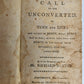 1805 A CALL TO THE UNCONVERTED to TURN & LIVE antique AMERICANA