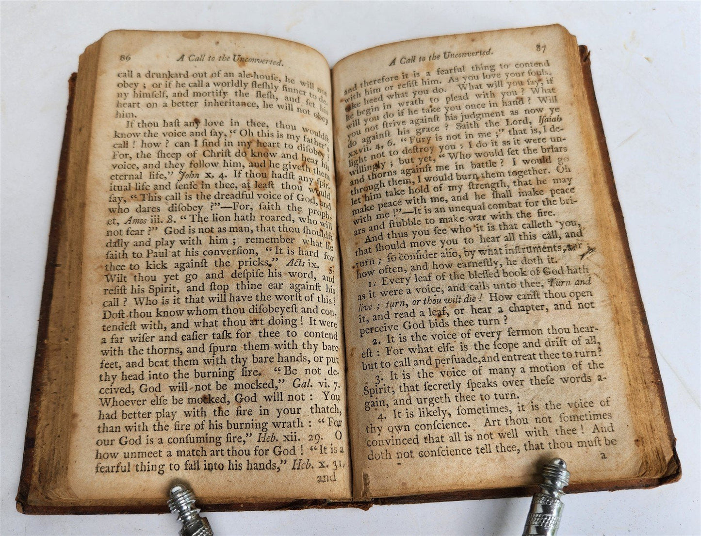 1805 A CALL TO THE UNCONVERTED to TURN & LIVE antique AMERICANA