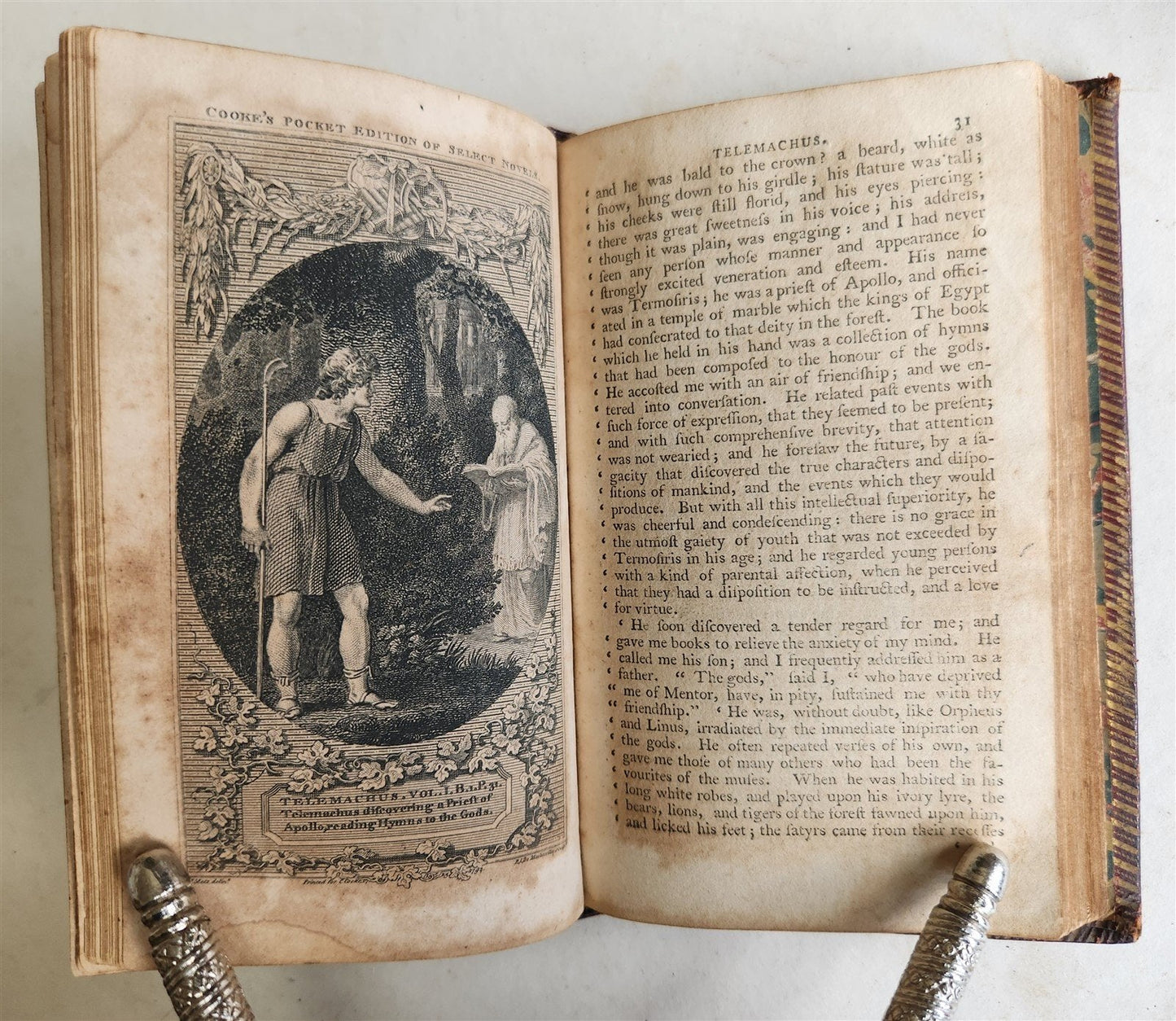 1790s ADVENTURES of TELEMACHUS by John Hawkesworth ILLUSTRATED antique 2 VOLUMES