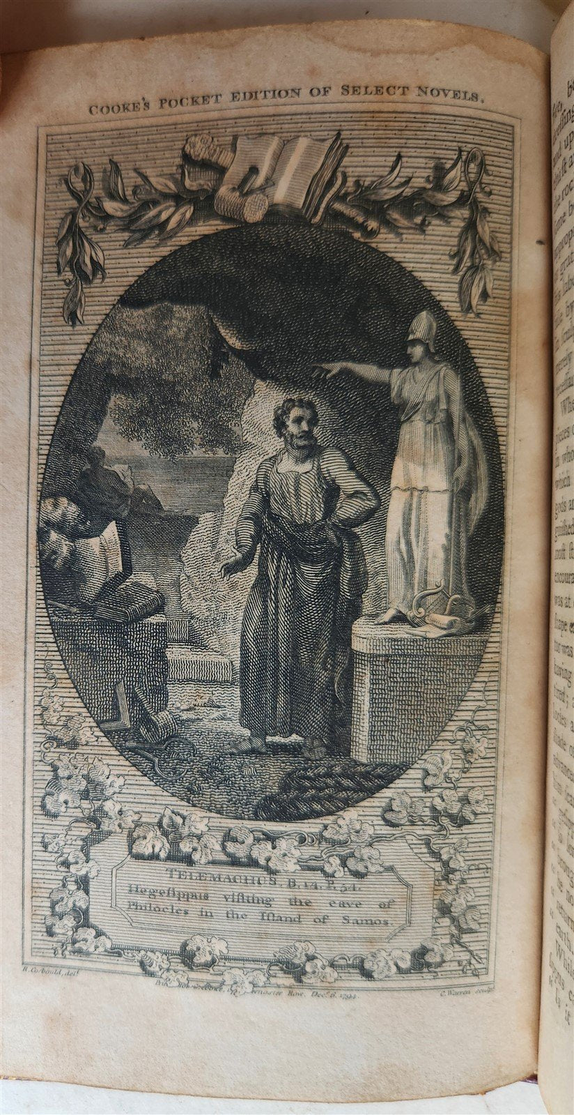 1790s ADVENTURES of TELEMACHUS by John Hawkesworth ILLUSTRATED antique 2 VOLUMES