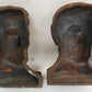 PRESIDENT LINCOLN PAIR of VINTAGE CAST IRON BOOKENDS