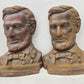 PRESIDENT LINCOLN PAIR of VINTAGE CAST IRON BOOKENDS