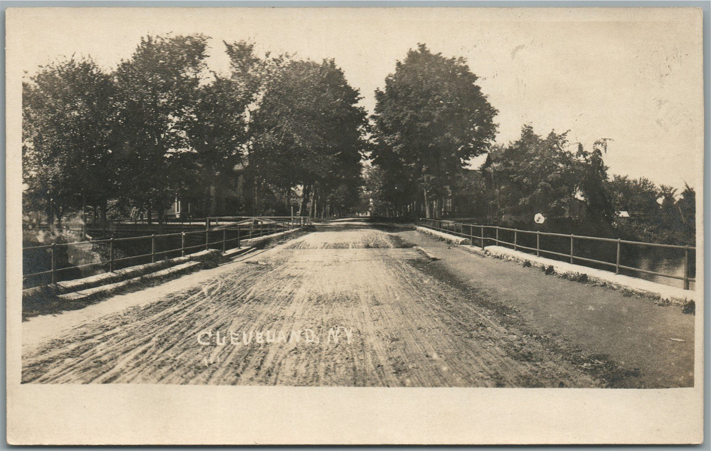 CLEVELAND NY ANTIQUE REAL PHOTO POSTCARD RPPC