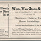 New York NY HARDWARE STORE ADVERTISING ANTIQUE POSTCARD