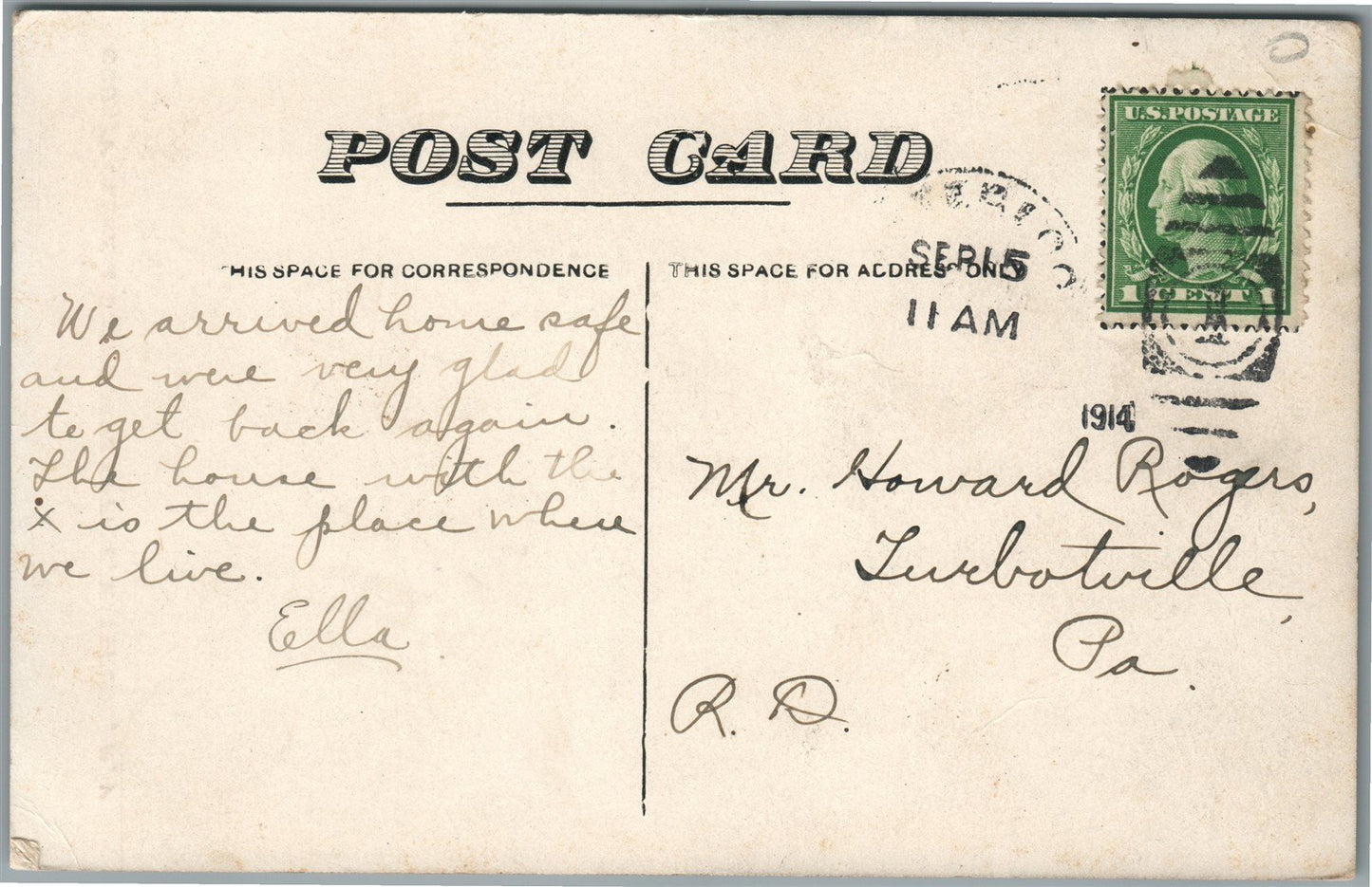 WATERLOO NY COUNTY CLERK & SURROGATE OFFICE ANTIQUE POSTCARD
