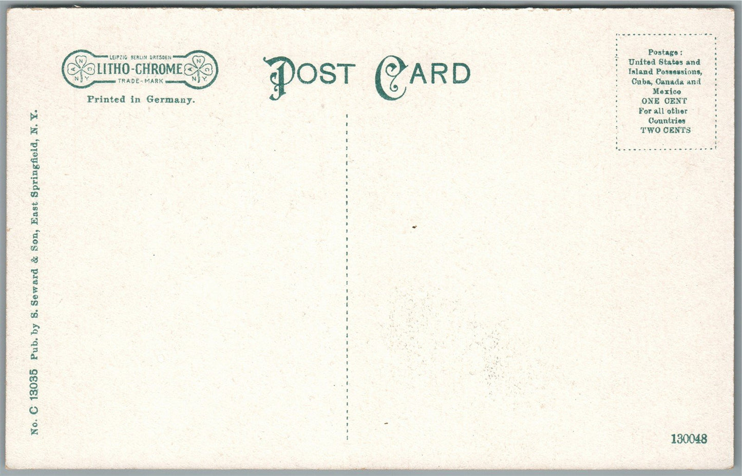 EAST SPRINGFIELD NY OLD SCHOOLHOUSE ANTIQUE POSTCARD