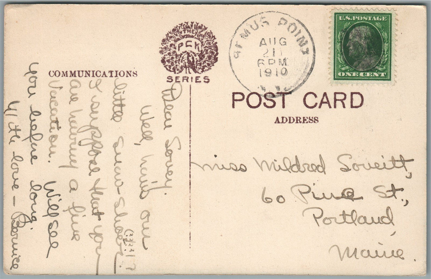 BEMUS POINT NY COTTAGES ANTIQUE POSTCARD