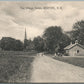 BEDFORD NY THE VILLAGE GREEN ANTIQUE POSTCARD