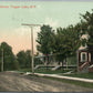 TUPPER LAKE NY on LAKE STREET ANTIQUE POSTCARD