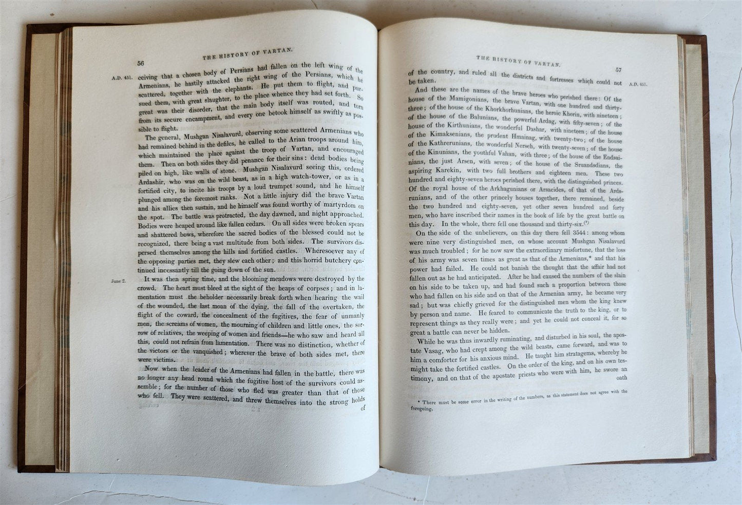 1830 HISTORY of VARTAN & BATTLE of ARMENIANS w/ PERSIA antique ILLUSTRATED