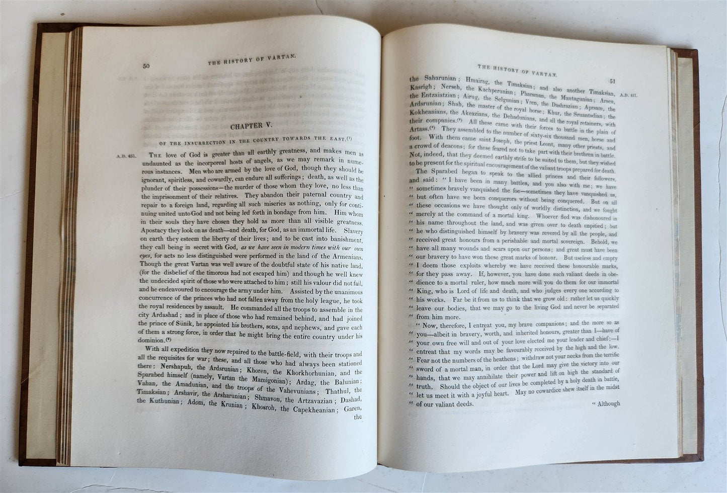 1830 HISTORY of VARTAN & BATTLE of ARMENIANS w/ PERSIA antique ILLUSTRATED