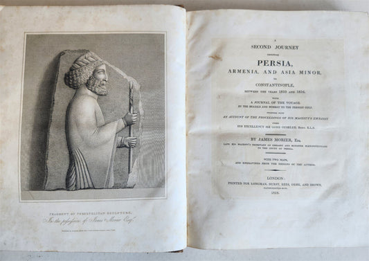 1818 JORNEY through PERSIA ARMENIA & ASIA MINOR to CONSTANTINOPLE antique MORIER