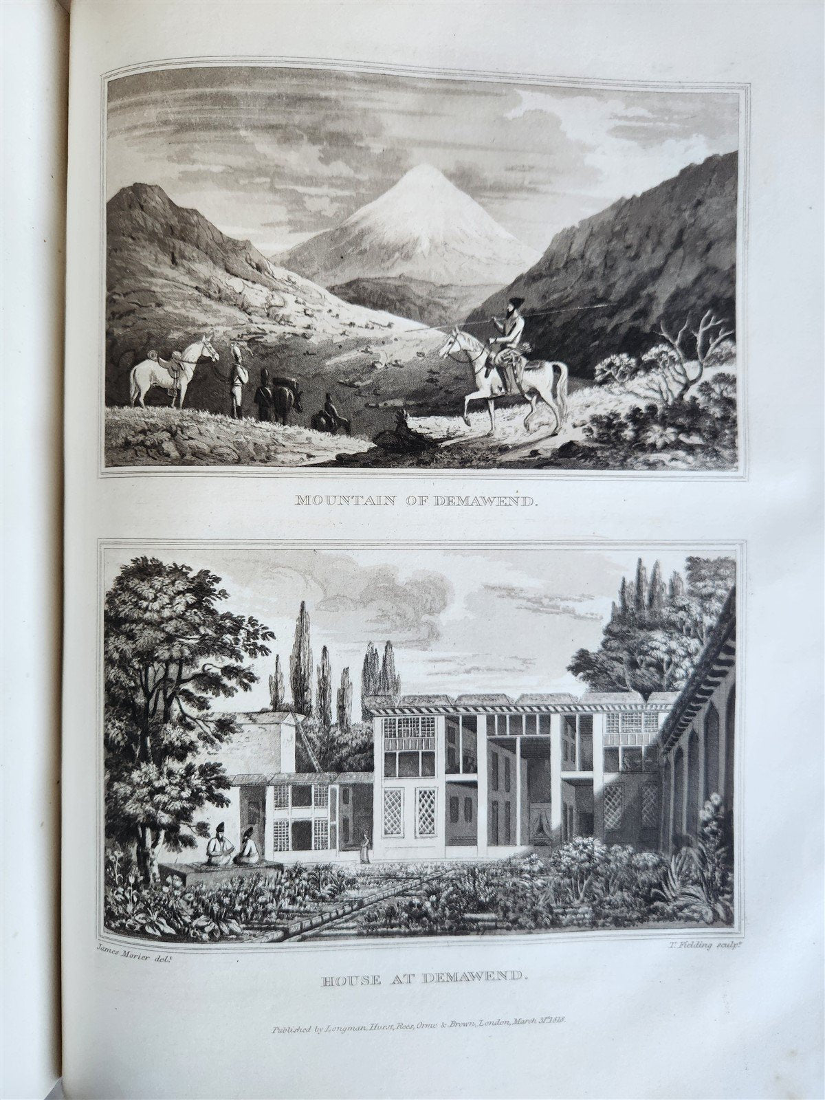 1818 JORNEY through PERSIA ARMENIA & ASIA MINOR to CONSTANTINOPLE antique MORIER