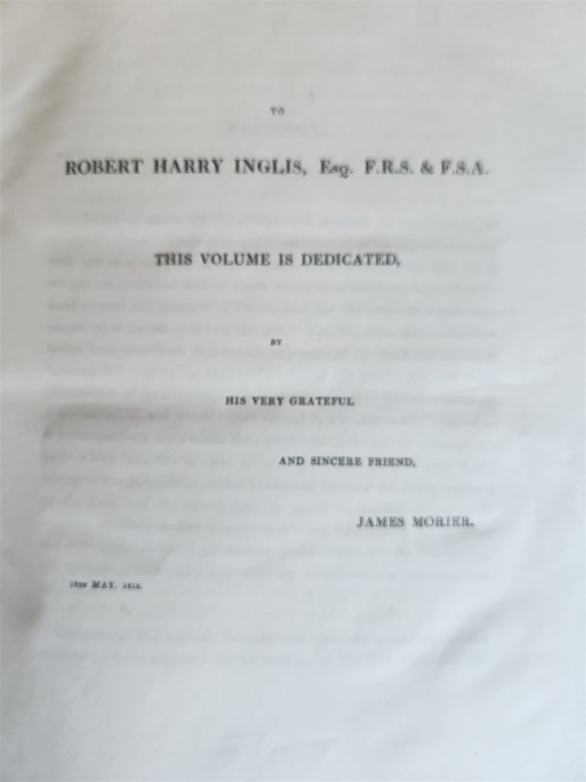 1818 JORNEY through PERSIA ARMENIA & ASIA MINOR to CONSTANTINOPLE antique MORIER