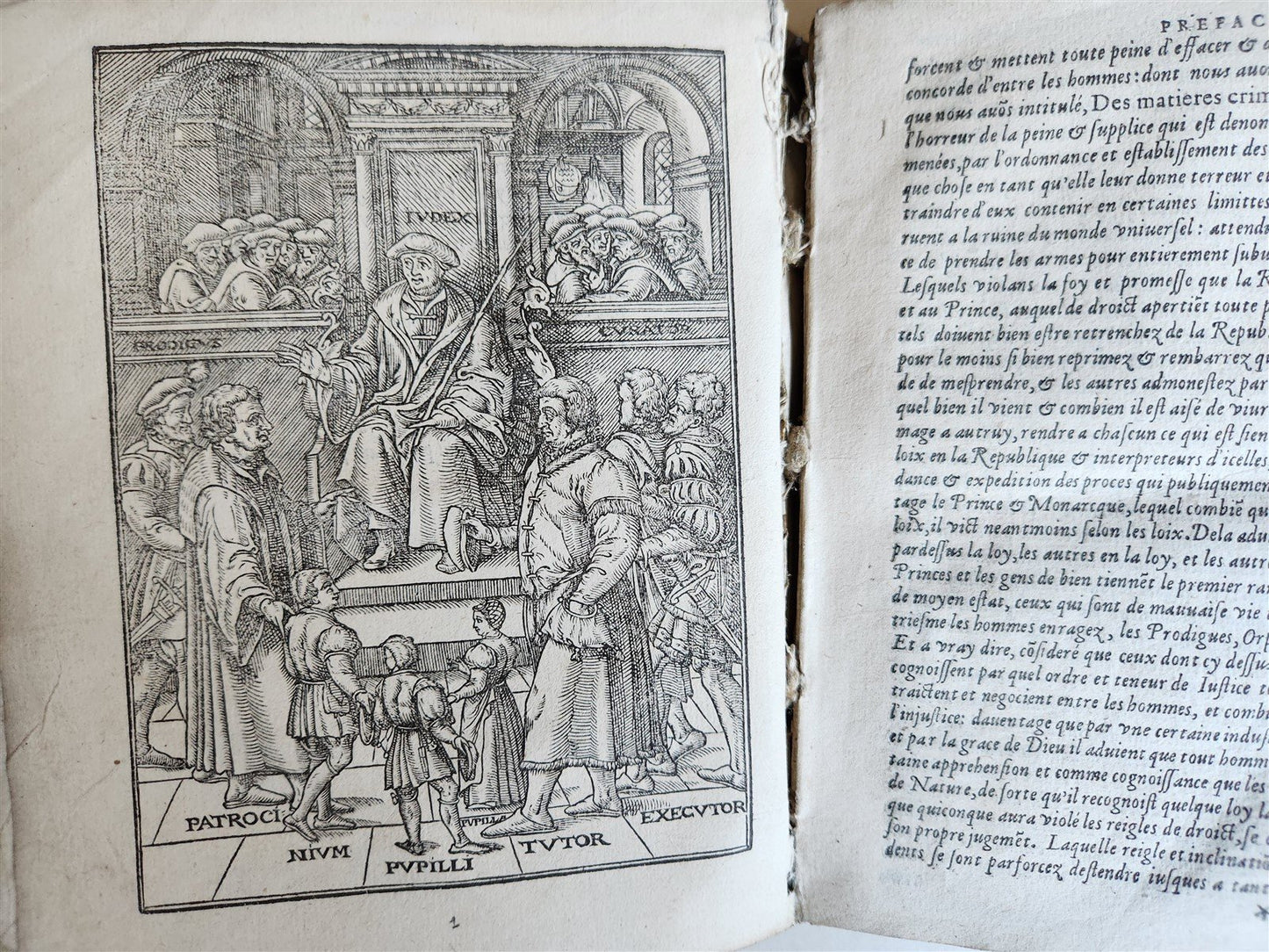 1567 LAW BOOK Josse de Damhoudere ILLUSTRATED 16th CENTURY antique VELLUM BOUND