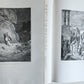 1870 BIBLE GUSTAVE DORE LLUSTRATED 2 VOLUMES MASSIVE FOLIO antique 200 plates