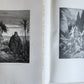 1870 BIBLE GUSTAVE DORE LLUSTRATED 2 VOLUMES MASSIVE FOLIO antique 200 plates
